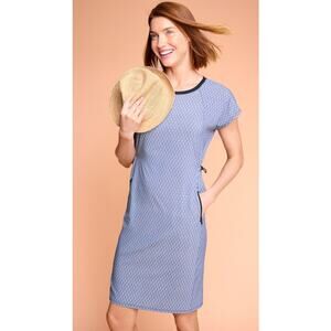 Talbots XL Stretch Bungee Cord Dress UPF50+ Casual Travel Athleisure Preppy Chic